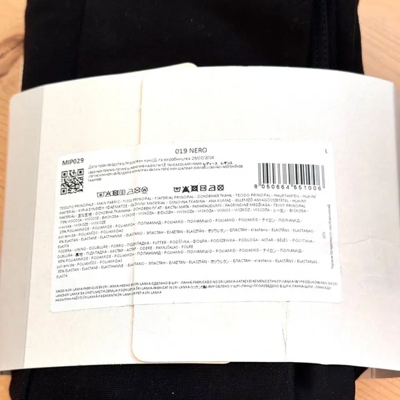 Calzedonia Black Total Shaper Leggings Skinny Fit Women Size Large Black - Picture 3 of 9